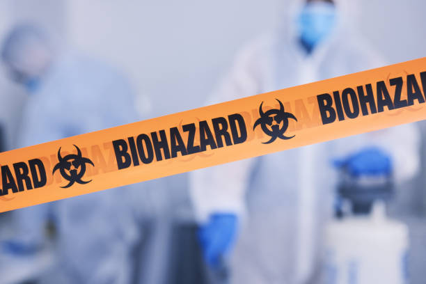 Professional Biohazard technician working in Gregory, TX